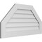 Ekena Millwork Octagonal Top Surface Mount PVC Gable Vent w/ 3-1/2"W x 1"P Standard Frame, 42"W x 22"H GVPOT42X2201SN - alternate 5